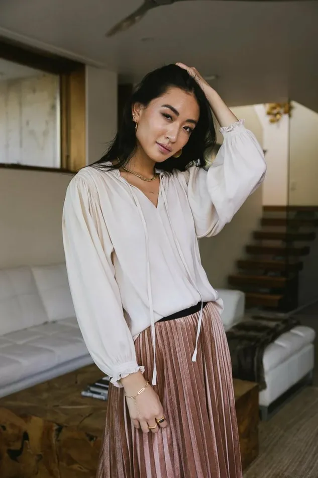 Sabrina Blouse In Champagne Champagne Women Bohme Tops