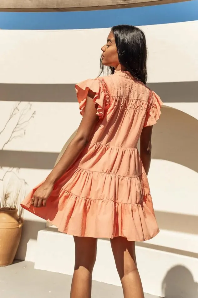 Sally Mini Dress In Orange 8211 FINAL SALE Orange Women Bohme Dresses