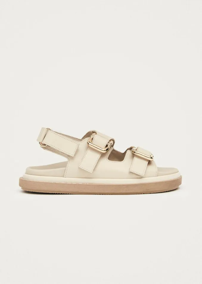 Sandals Women ALOHAS Harper Cream Leather Sandals