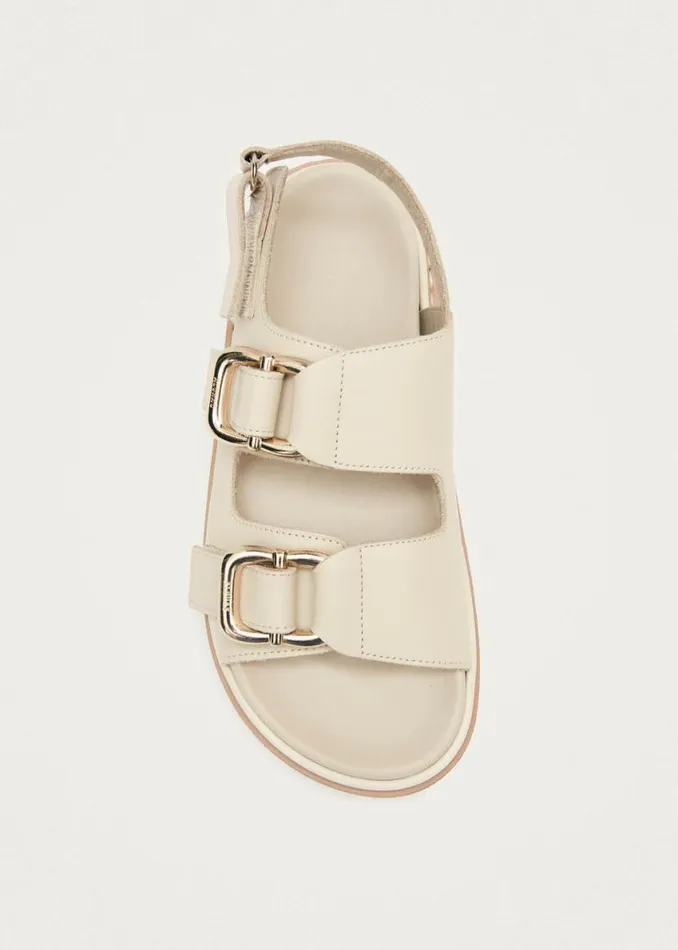 Sandals Women ALOHAS Harper Cream Leather Sandals