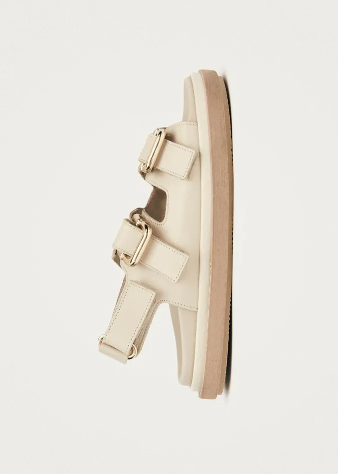 Sandals Women ALOHAS Harper Cream Leather Sandals