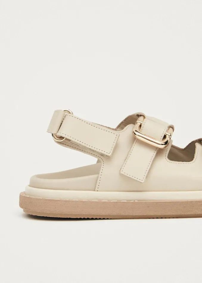 Sandals Women ALOHAS Harper Cream Leather Sandals