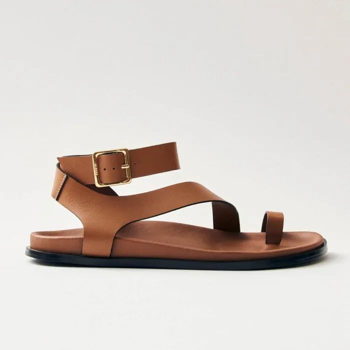 Sandals Women ALOHAS Myles Tan Leather Sandals