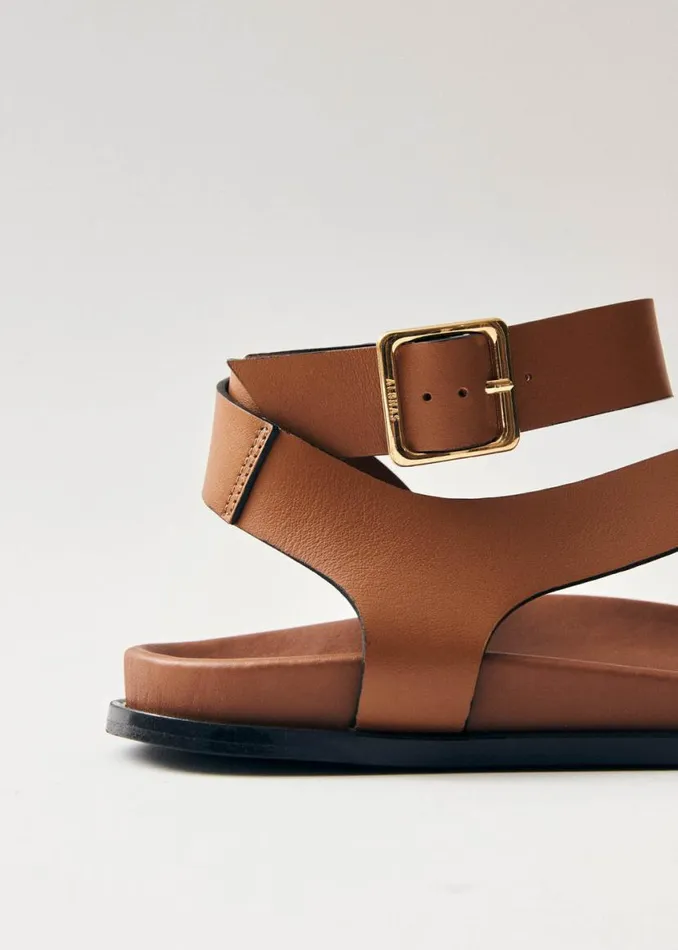 Sandals Women ALOHAS Myles Tan Leather Sandals
