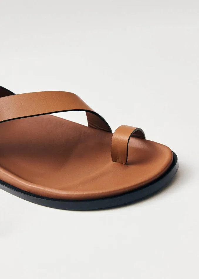 Sandals Women ALOHAS Myles Tan Leather Sandals