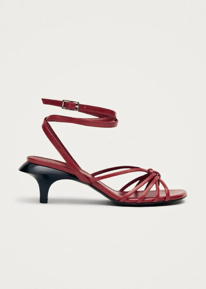 Sandals Women ALOHAS Soleia Red Leather Sandals