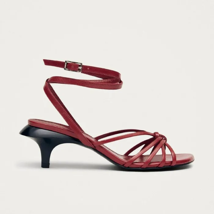 Sandals Women ALOHAS Soleia Red Leather Sandals