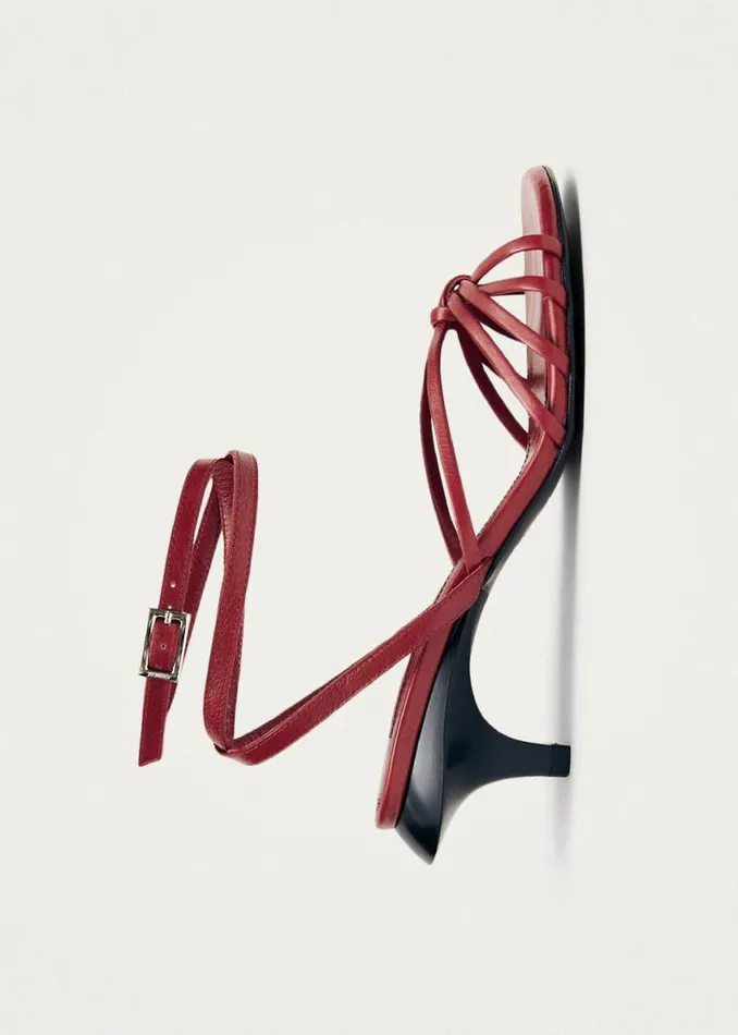 Sandals Women ALOHAS Soleia Red Leather Sandals