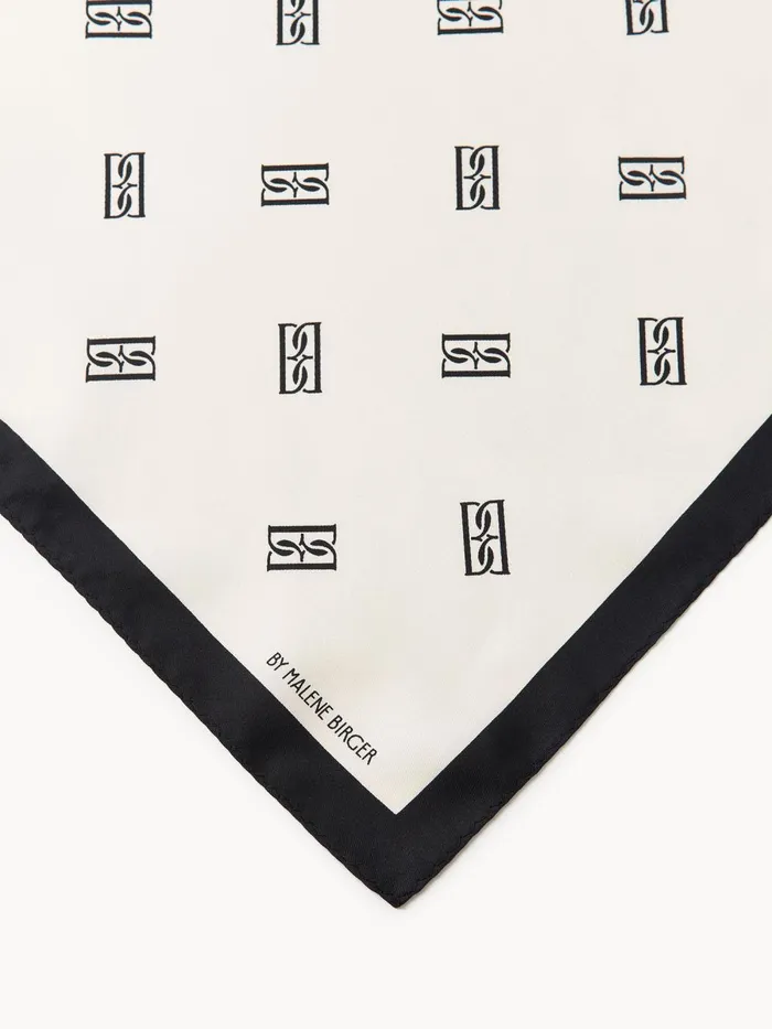Scarves Women By Malene Birger Monnis Silk Scarf Soft White