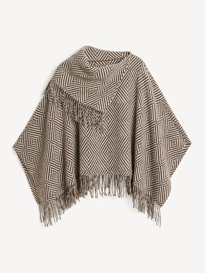 Scarves Women By Malene Birger Turtmas Wool Poncho Birdeye