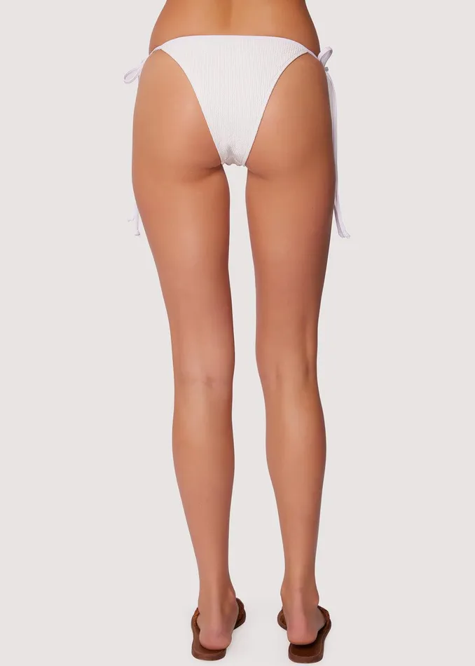 Sea Me Tie Bikini Bottom White Women Lost Wander Swim