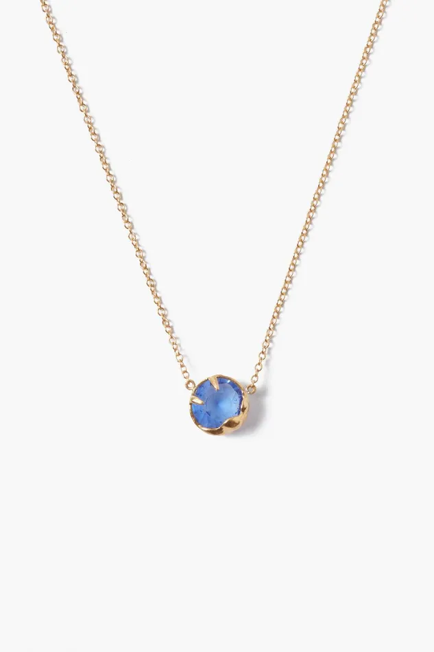 September Birthstone Necklace Sapphire Crystal Women Chan Luu Necklaces