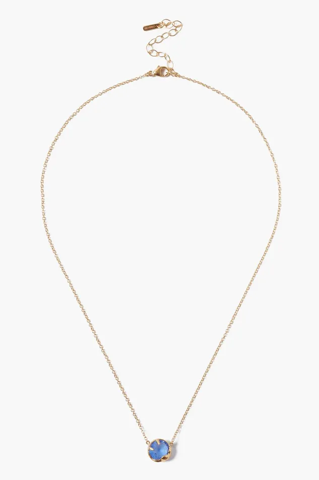September Birthstone Necklace Sapphire Crystal Women Chan Luu Necklaces