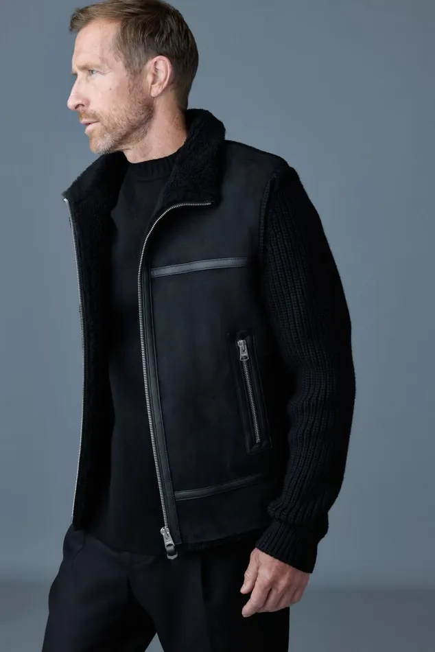 Shearling Jackets Men Mackage JONATHAN Mixedmedia Shearling Jacket Light Camelnatural Shearling Jackets Men Mackage JONATHAN Mixedmedia Shearling Jacket Light Camelnatural