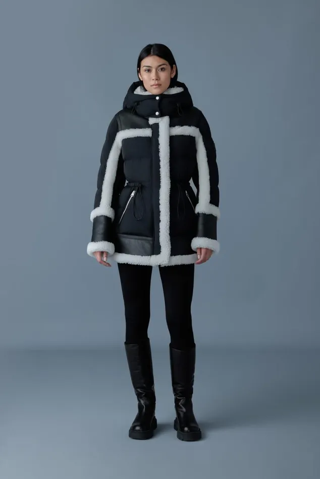 Shearling Jackets Women Mackage LILIBETH Mixedmedia Shearling Down Parka Blacknatural Shearling Jackets Women Mackage LILIBETH Mixedmedia Shearling Down Parka Blacknatural