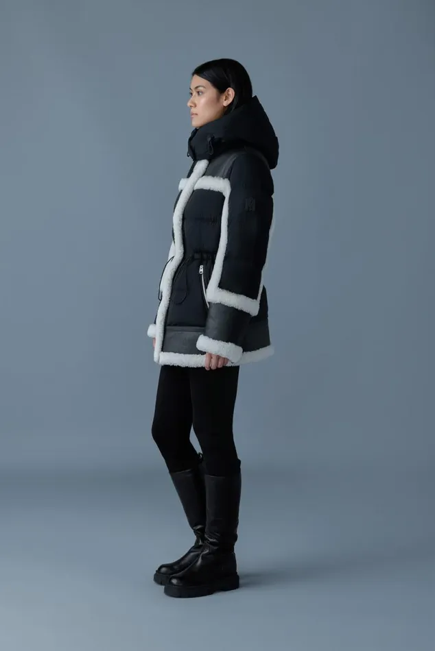 Shearling Jackets Women Mackage LILIBETH Mixedmedia Shearling Down Parka Blacknatural Shearling Jackets Women Mackage LILIBETH Mixedmedia Shearling Down Parka Blacknatural