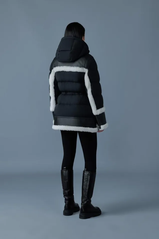 Shearling Jackets Women Mackage LILIBETH Mixedmedia Shearling Down Parka Blacknatural Shearling Jackets Women Mackage LILIBETH Mixedmedia Shearling Down Parka Blacknatural