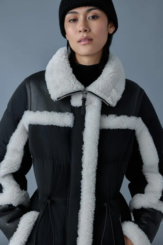 Shearling Jackets Women Mackage LILIBETH Mixedmedia Shearling Down Parka Blacknatural Shearling Jackets Women Mackage LILIBETH Mixedmedia Shearling Down Parka Blacknatural