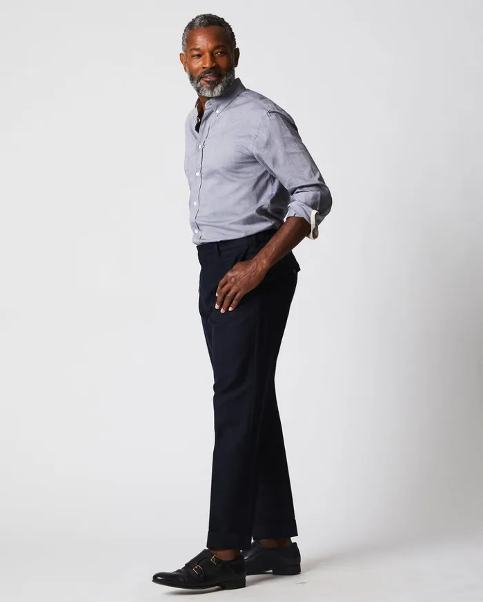 Shirting Men Billy Reid Arnie Oxford Shirt Light Grey