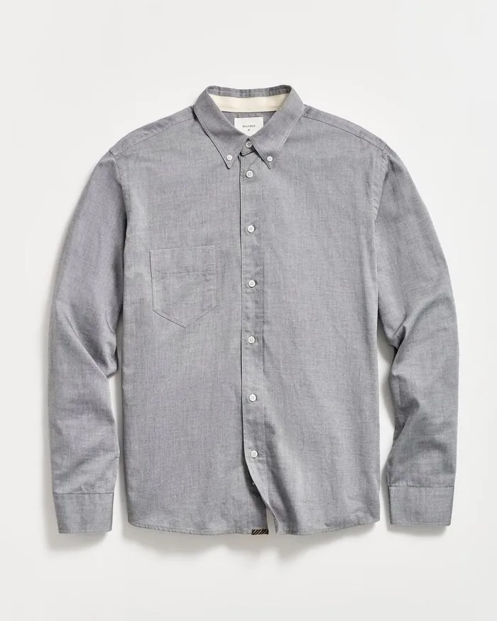 Shirting Men Billy Reid Arnie Oxford Shirt Light Grey