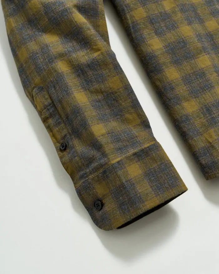 Shirting Men Billy Reid Melange Shadow Plaid Tuscumbia Shirt Greyolive