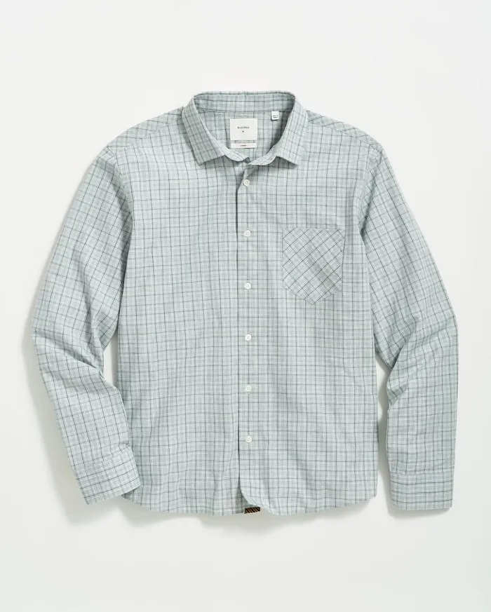 Shirting Men Billy Reid Melange Window Plaid John T Shirt Greymulti