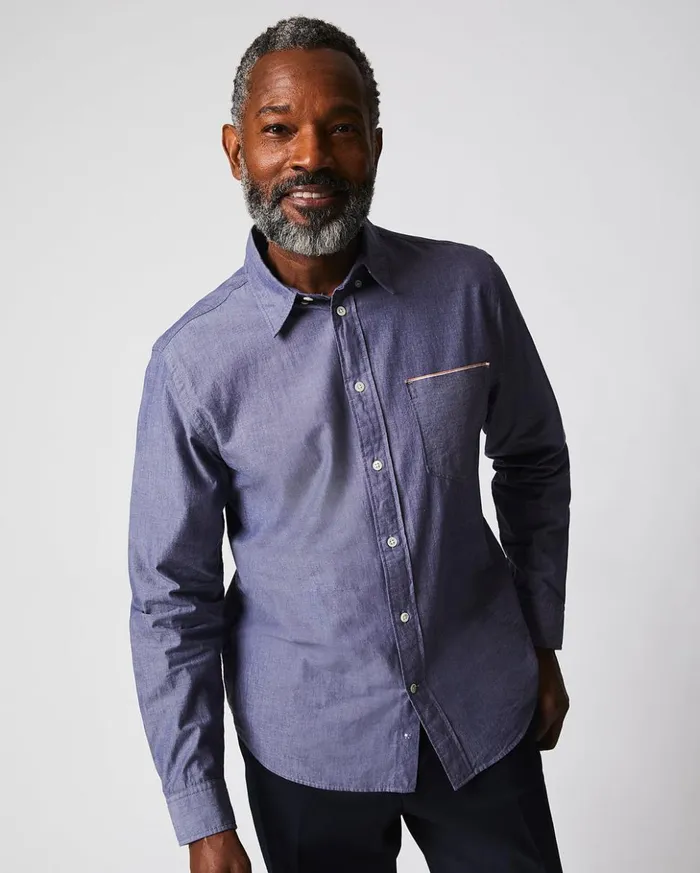 Shirting Men Billy Reid Msl 1pocket Shirt Blue