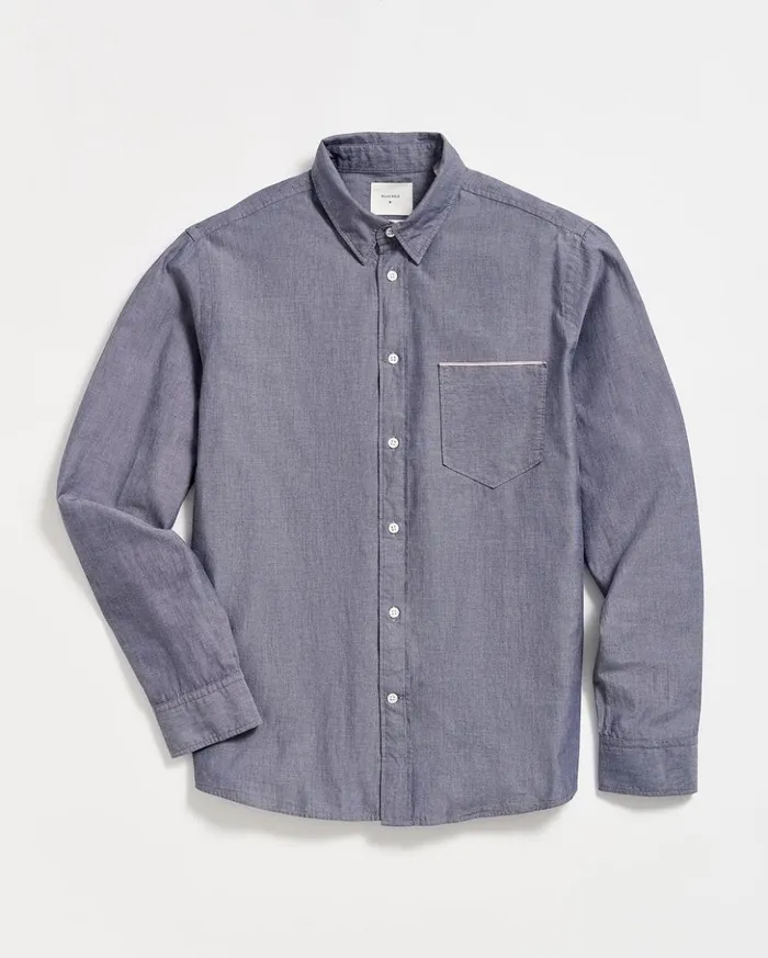 Shirting Men Billy Reid Msl 1pocket Shirt Blue