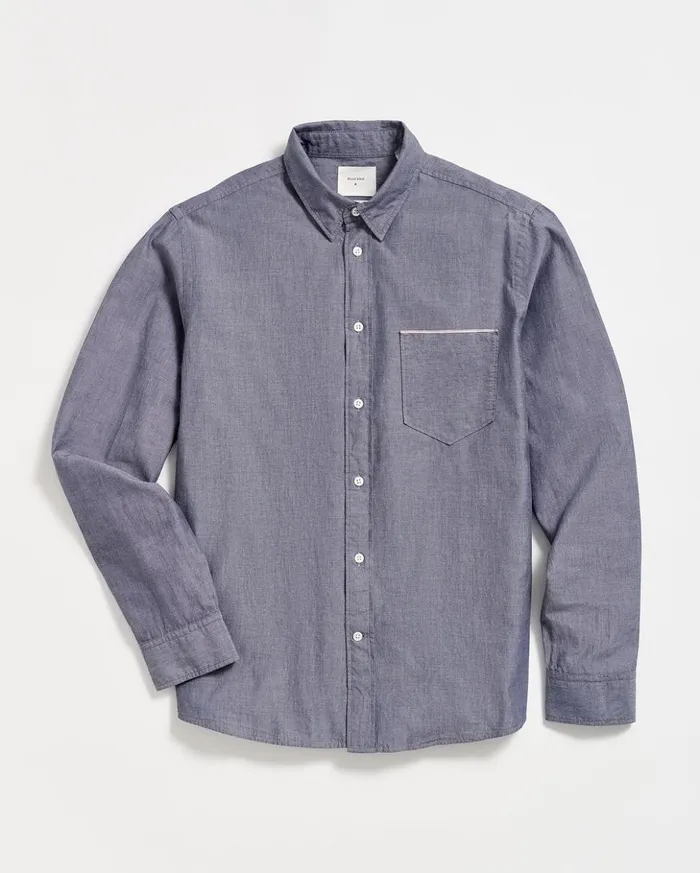 Shirting Men Billy Reid Msl 1pocket Shirt Blue