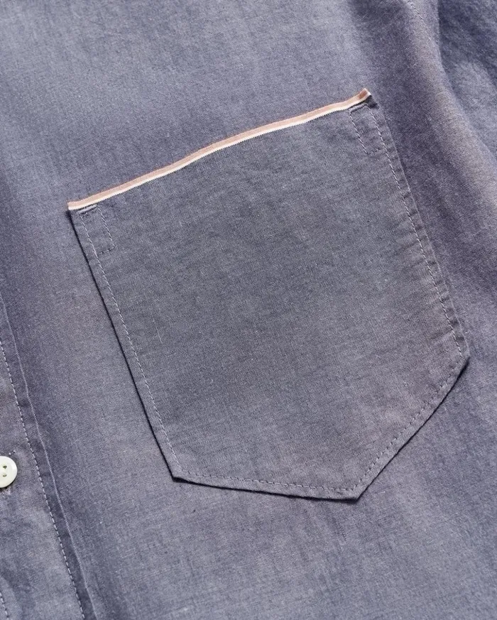 Shirting Men Billy Reid Msl 1pocket Shirt Blue