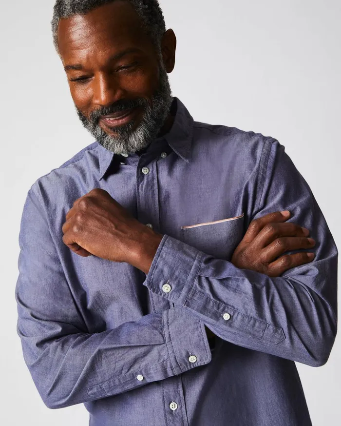 Shirting Men Billy Reid Msl 1pocket Shirt Blue