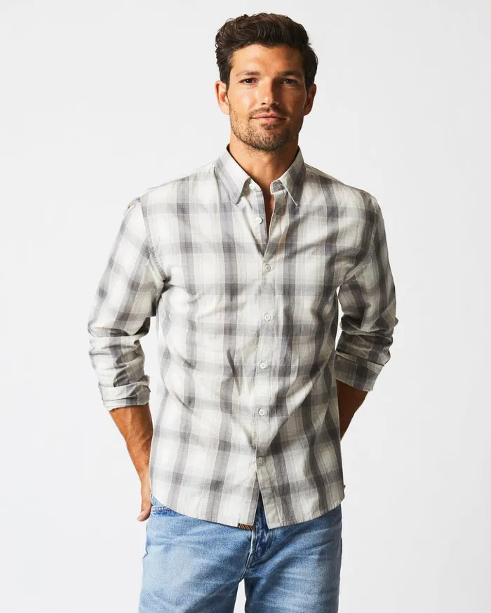 Shirting Men Billy Reid Shadow Plaid Tuscumbia Shirt Hidden Bd Greynatural