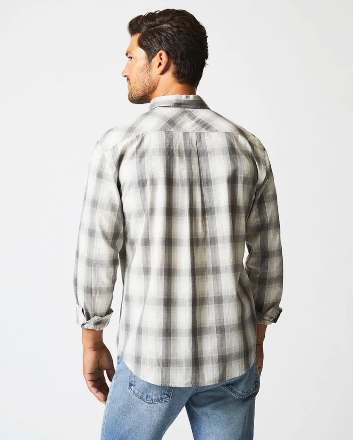 Shirting Men Billy Reid Shadow Plaid Tuscumbia Shirt Hidden Bd Greynatural