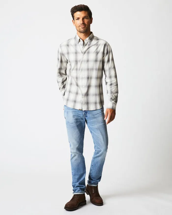Shirting Men Billy Reid Shadow Plaid Tuscumbia Shirt Hidden Bd Greynatural