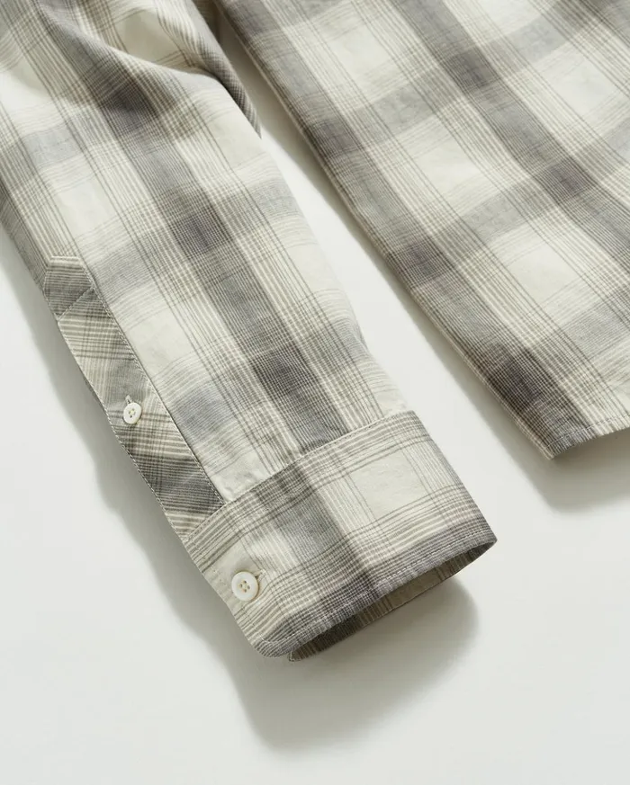 Shirting Men Billy Reid Shadow Plaid Tuscumbia Shirt Hidden Bd Greynatural