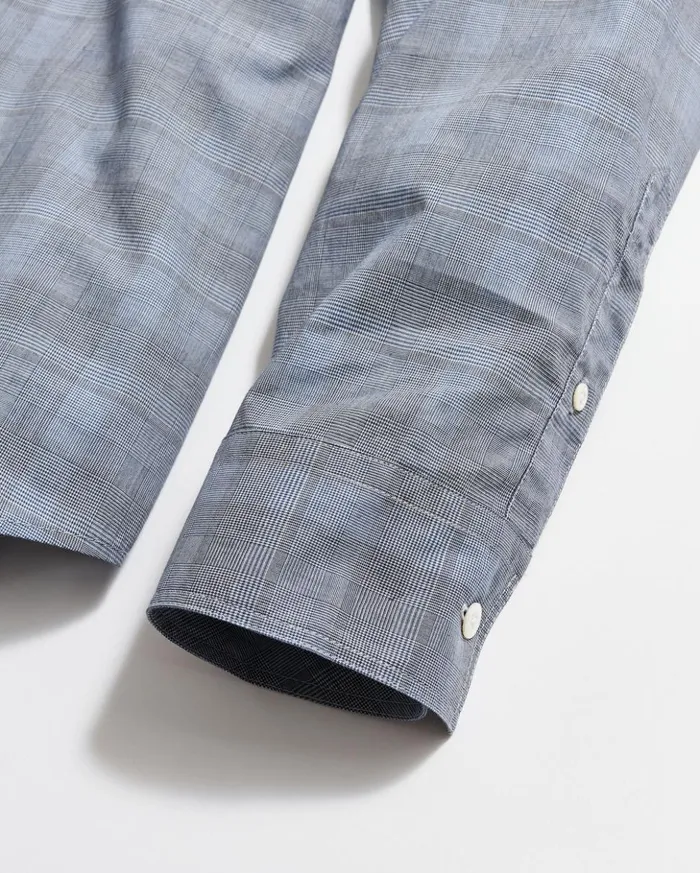 Shirting Men Billy Reid Tonal Grid Plaid Tuscumbia Shirt Bd Grey