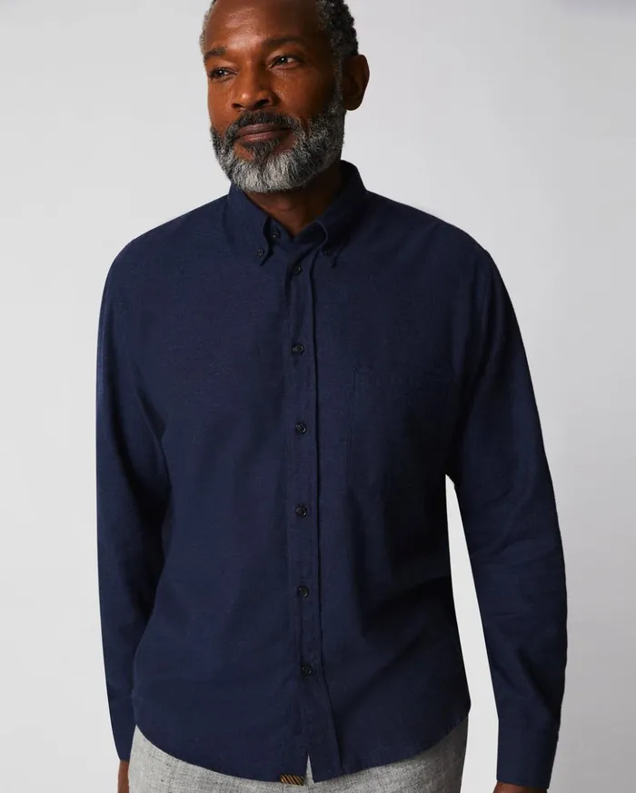 Shirting Men Billy Reid Tuscumbia Classic Shirt Navy