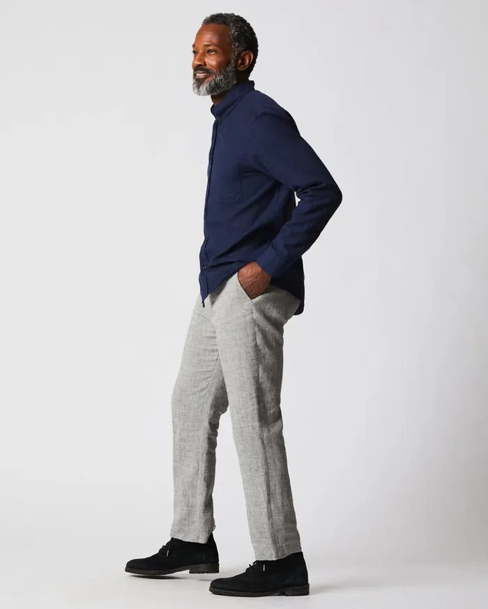 Shirting Men Billy Reid Tuscumbia Classic Shirt Navy