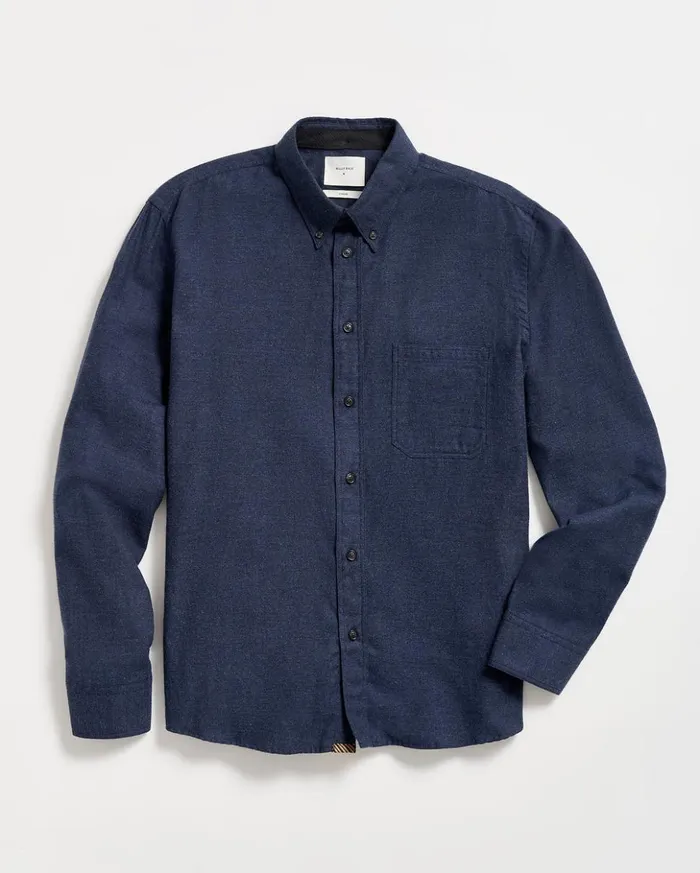 Shirting Men Billy Reid Tuscumbia Classic Shirt Navy