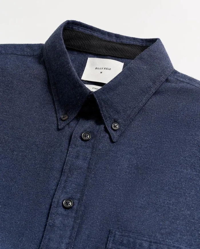 Shirting Men Billy Reid Tuscumbia Classic Shirt Navy