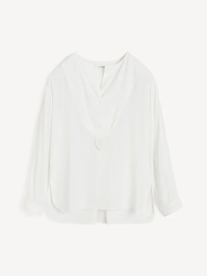 Shirts and Blouses Women By Malene Birger Fayette Silkblend Shirt Pure White Shirts and Blouses Women By Malene Birger Fayette Silkblend Shirt Pure White