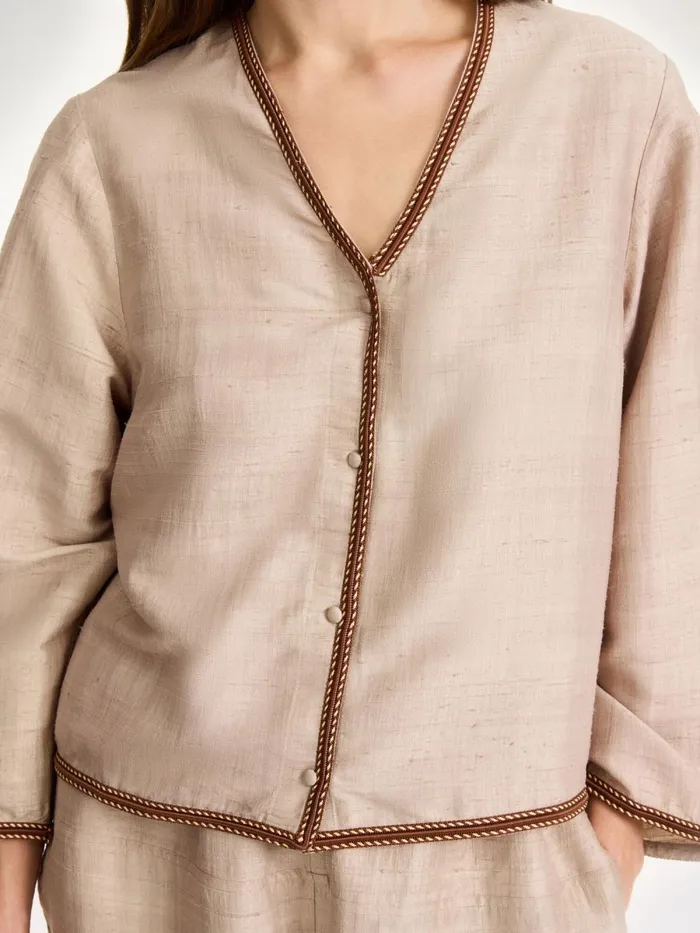 Shirts and Blouses Women By Malene Birger Mineas Silk Top Nomad Shirts and Blouses Women By Malene Birger Mineas Silk Top Nomad