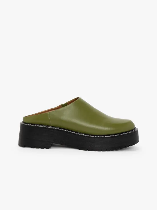 Shoes Lena Chunky Mule Olive Lisa Says Gah Women