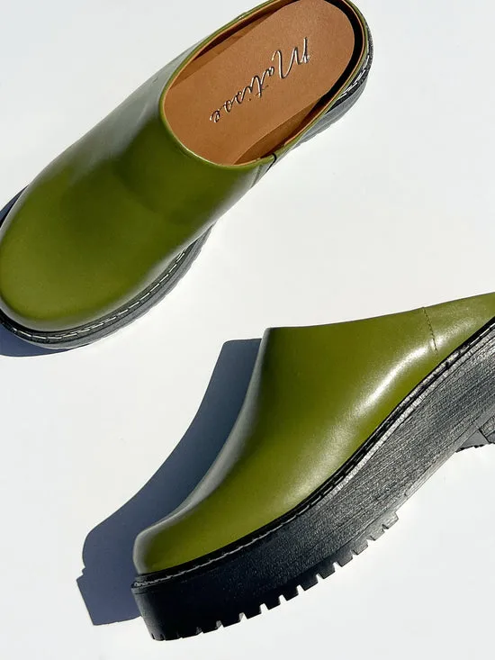Shoes Lena Chunky Mule Olive Lisa Says Gah Women