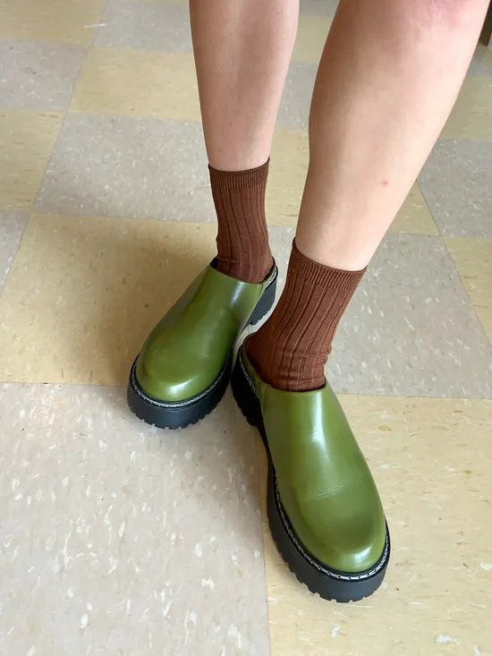 Shoes Lena Chunky Mule Olive Lisa Says Gah Women
