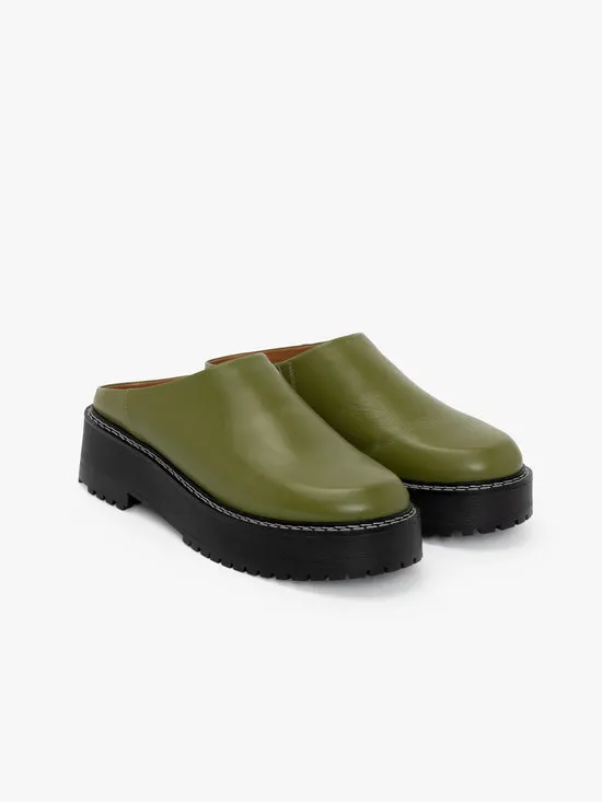 Shoes Lena Chunky Mule Olive Lisa Says Gah Women