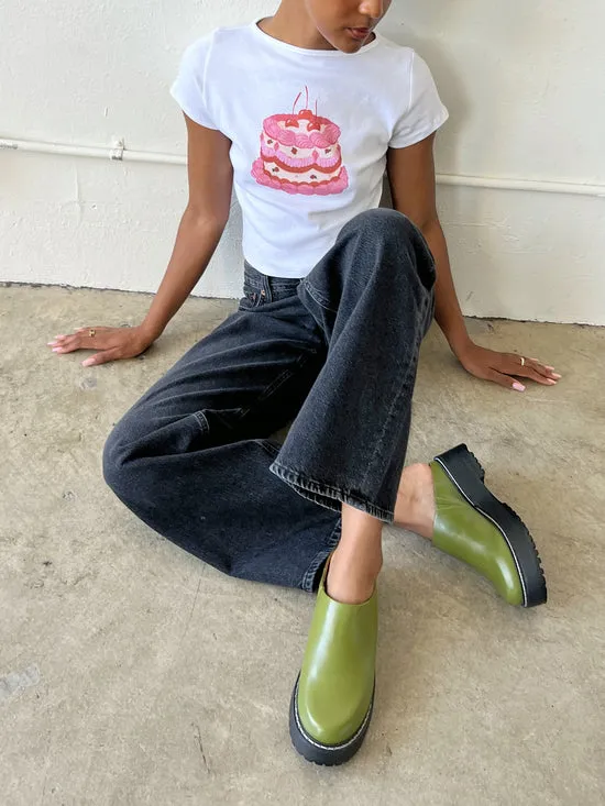 Shoes Lena Chunky Mule Olive Lisa Says Gah Women