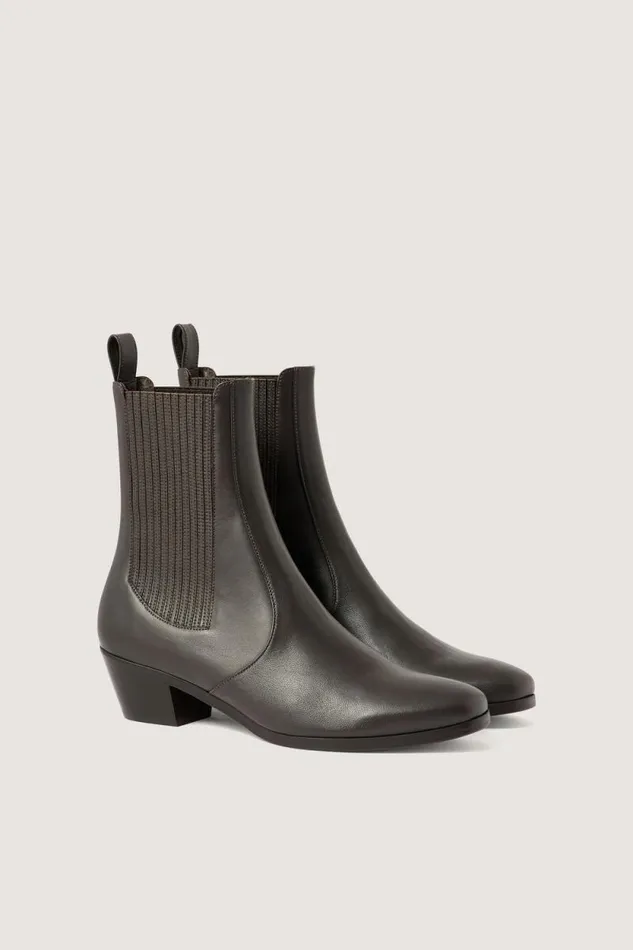 Shoes Women Soeur GAZETTE ANKLE BOOTS Dark Brown