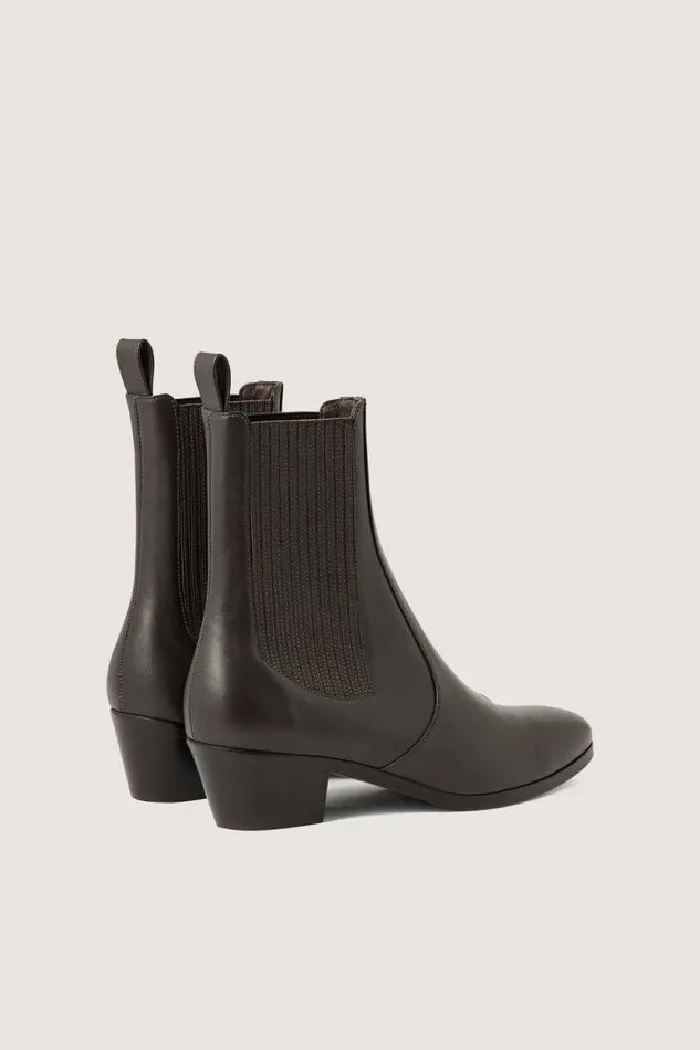 Shoes Women Soeur GAZETTE ANKLE BOOTS Dark Brown