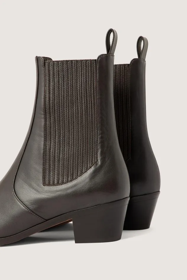 Shoes Women Soeur GAZETTE ANKLE BOOTS Dark Brown
